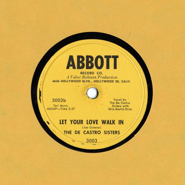 Let your love walk in  - Record label